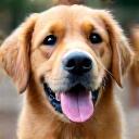 A happy Golden Retriever named Buster.